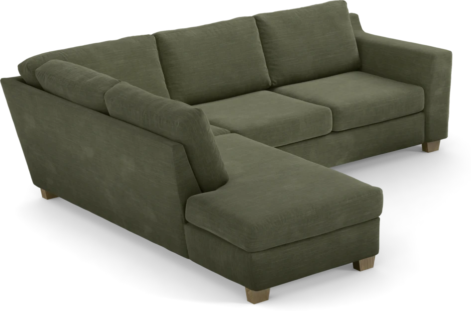 Friday - 2,5-sits soffa med divan vänster - Grön