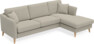 Eden - 2,5-sits soffa med schäslong - Brun