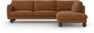 Madison Lux - 3-sits soffa med divan höger - Orange