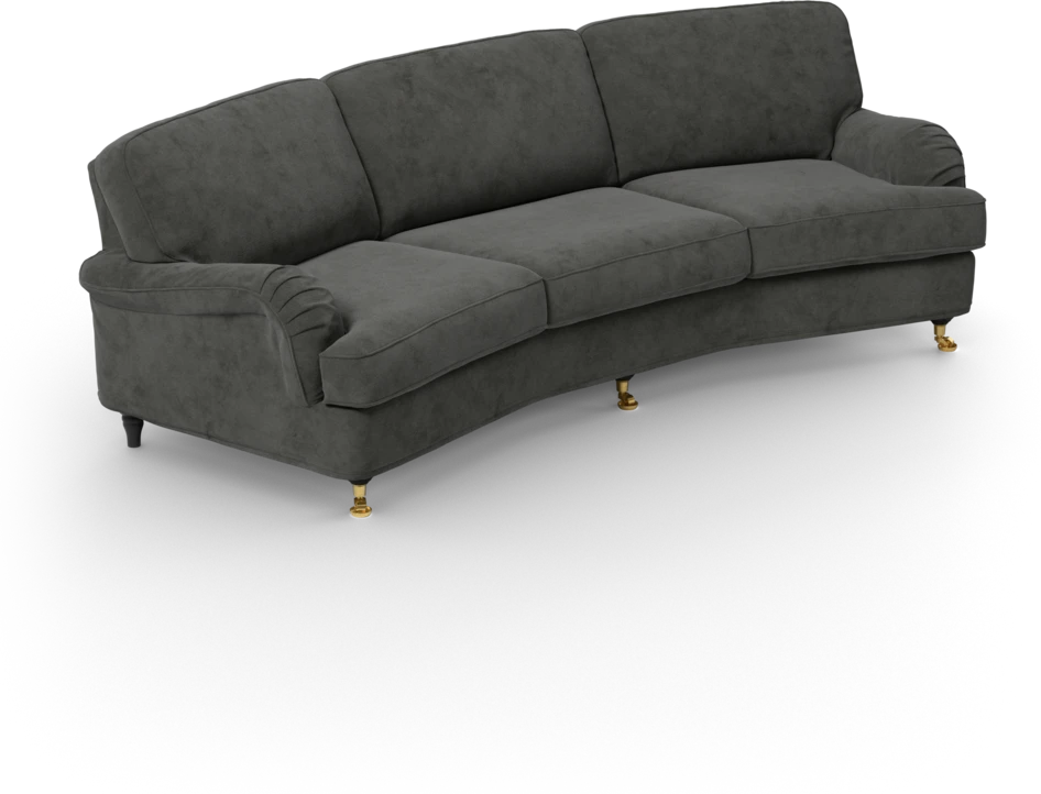 Oxford - 3-sits soffa svängd - Grå