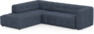 Bella - 3-sits soffa med divan vänster - Blå