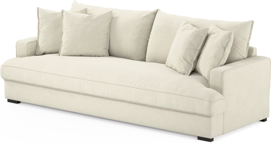 Mila - 4-sits soffa, hel dyna - Vit