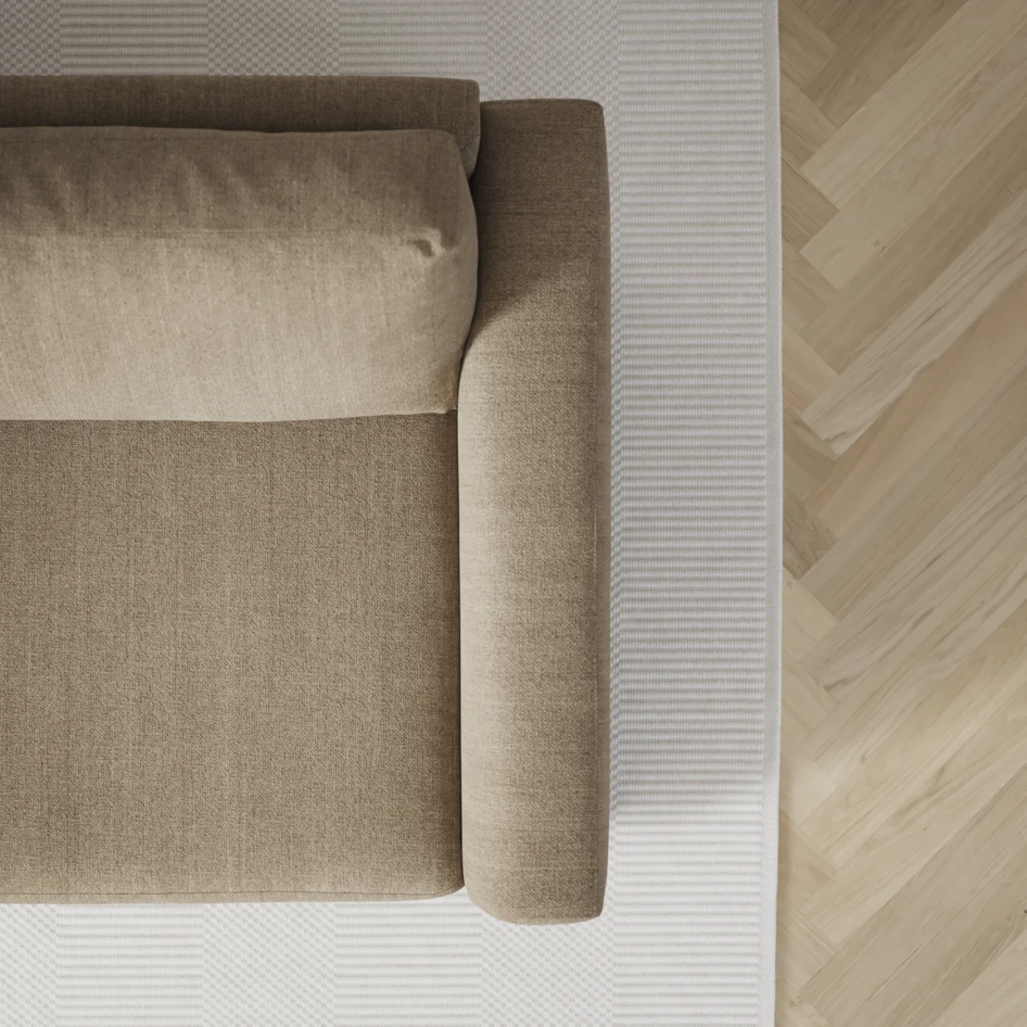 Friday - 2,5-sits soffa med divan vänster - Beige