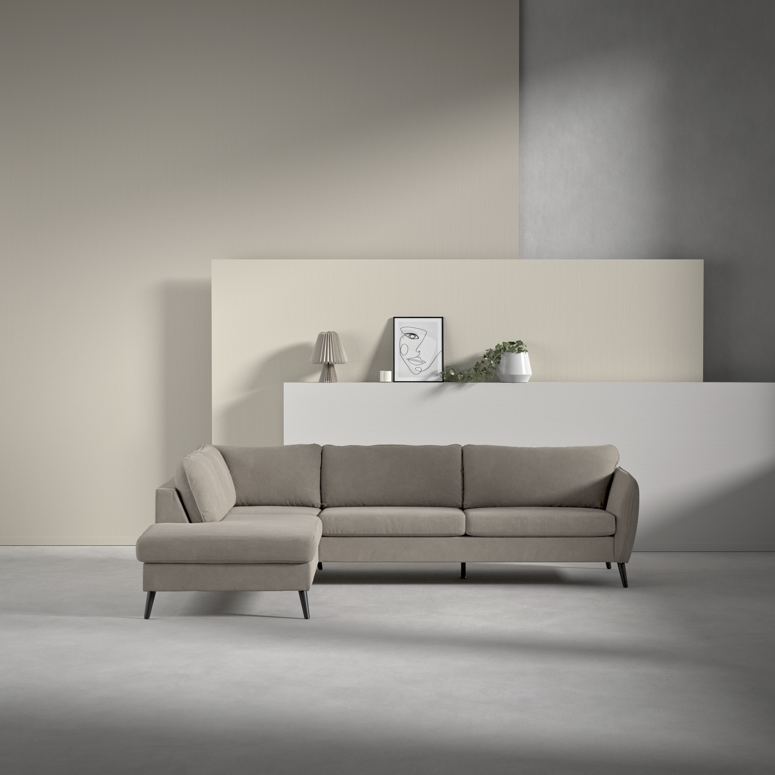 County - 2,5-sits soffa med divan vänster - inspiration