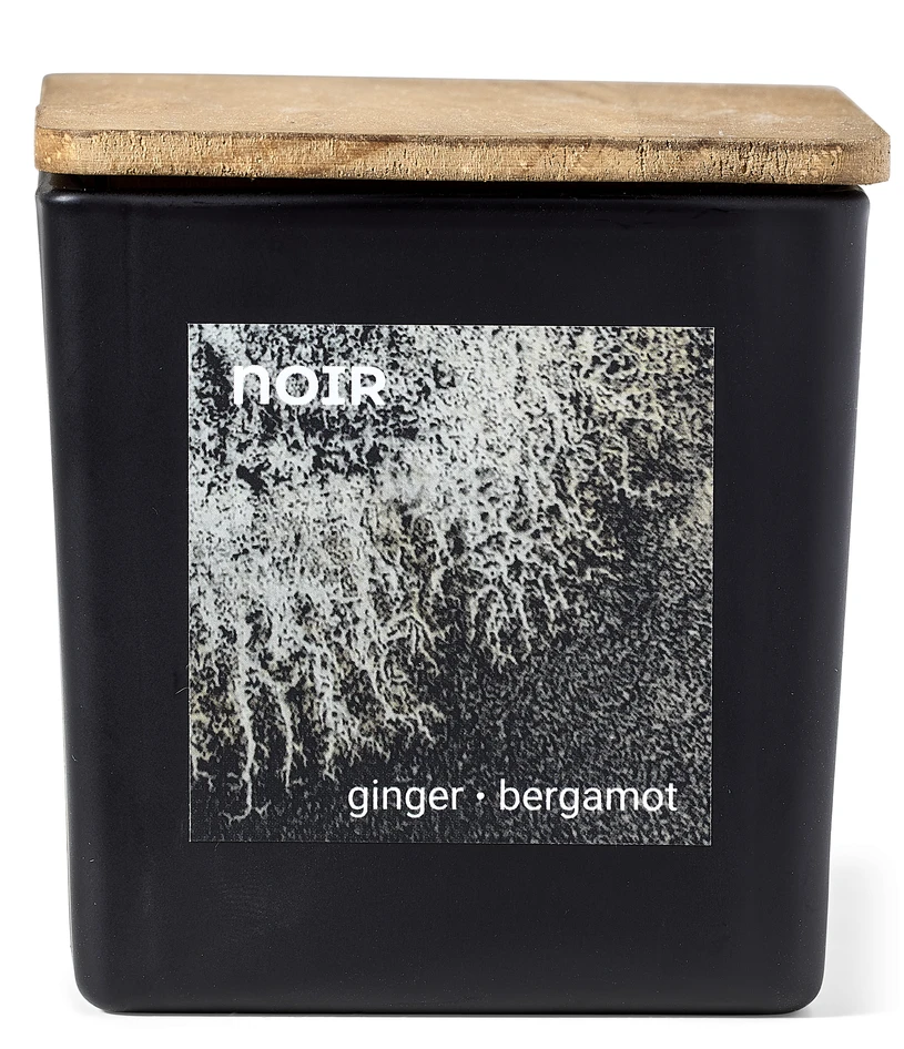 Noir - Doftljus, Ginger & Bergamot, brinntid 25h, 180 gr - Svart