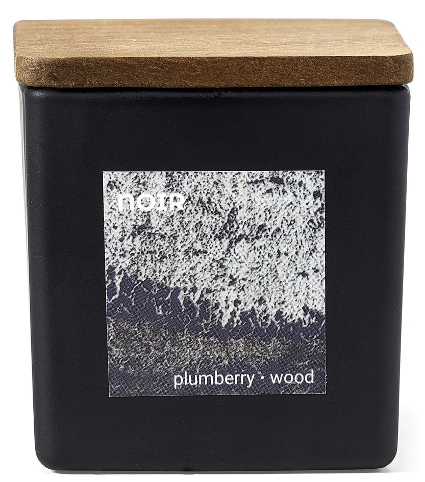 Noir - Doftljus, Plumberry & Wood, brinntid 8h, 60 gr - Svart
