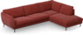 Madison Lux - 3-sits soffa med divan höger - Rosa