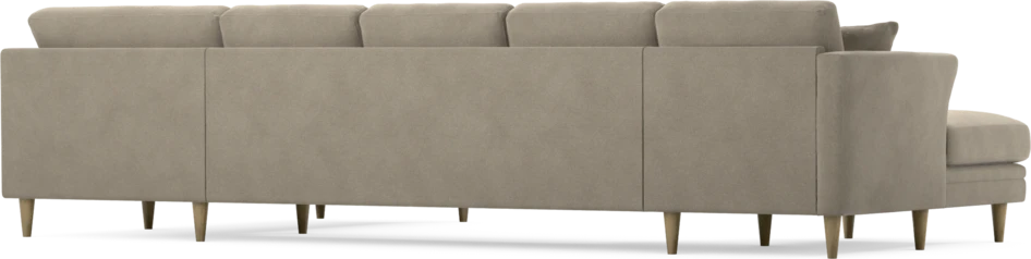 Eden - 3-sits soffa med schäslong vänster och divan höger - Beige