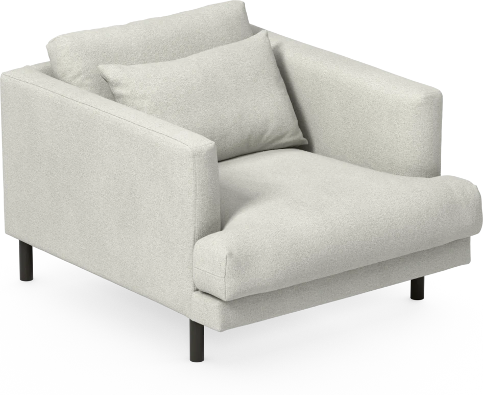Harper - Fåtölj, 75 cm - Vit