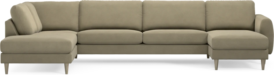 Bridge - 3-sits soffa med divan vänster och schäslong höger - Beige