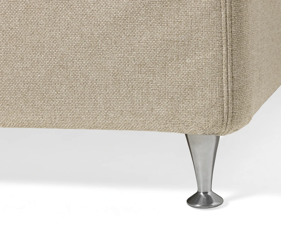Delux Exclusive - Kontinentalsäng, dubbelsäng med bäddmadrass och sänggavel - Beige