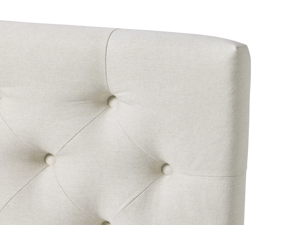 Änga Pikerad - Sänggavel, B 120-180 cm - Beige