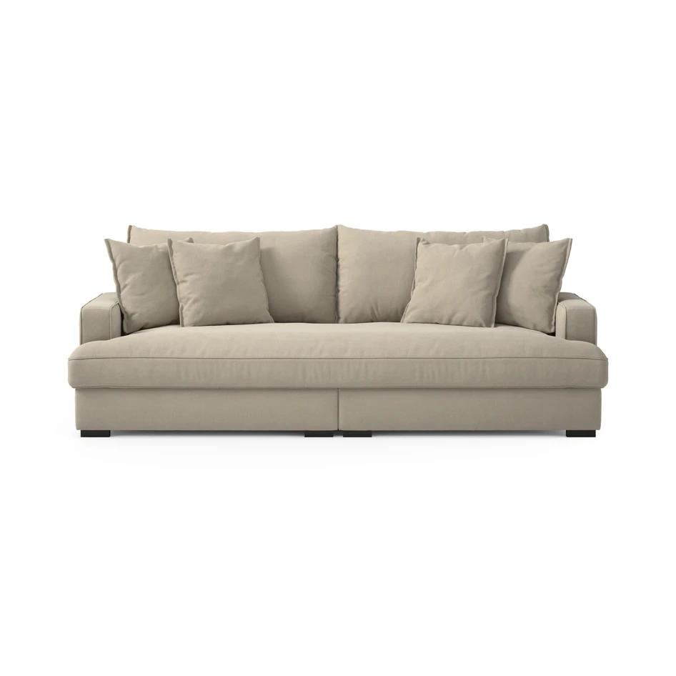 Rossi - 3-sits soffa, hel dyna - Beige