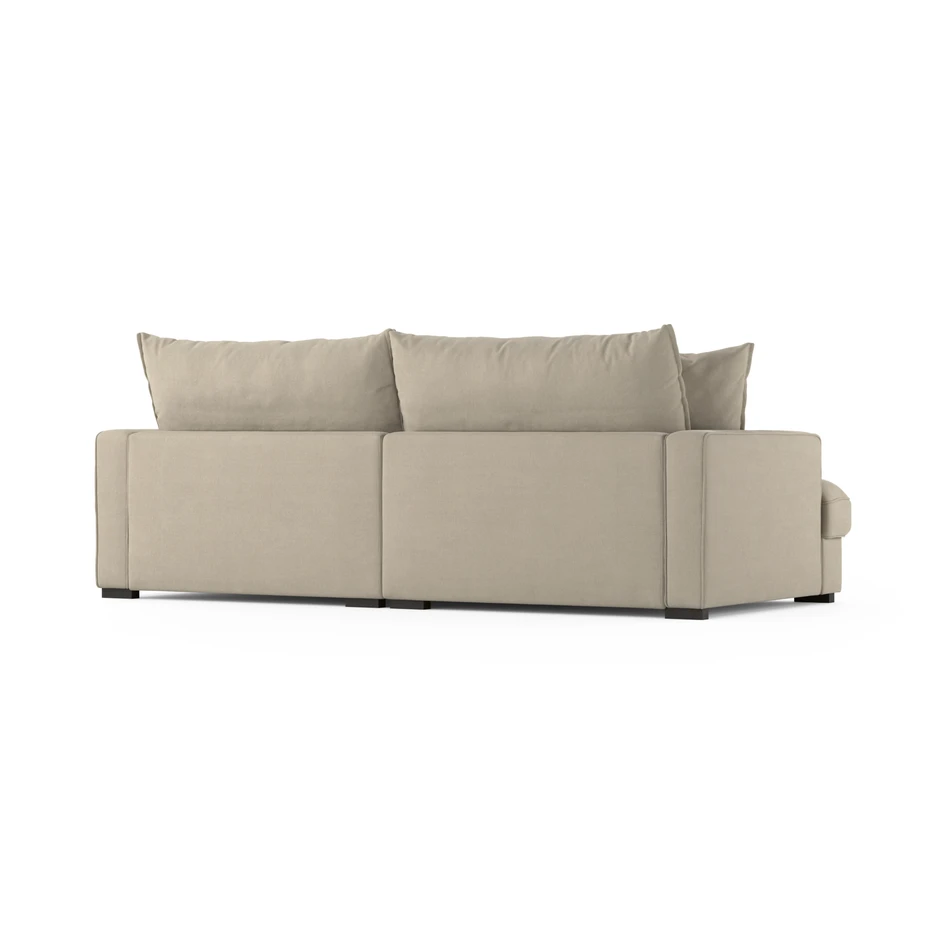 Rossi - 3-sits soffa, hel dyna - Beige