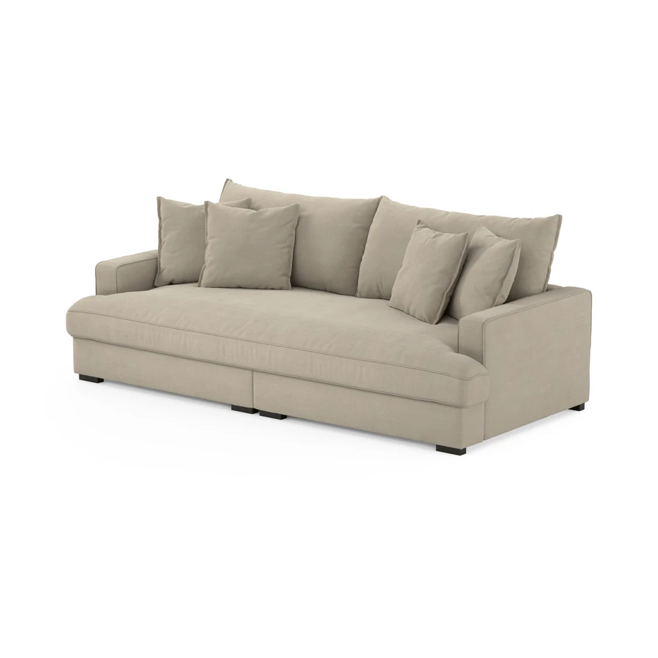 Rossi - 3-sits soffa, hel dyna - Beige