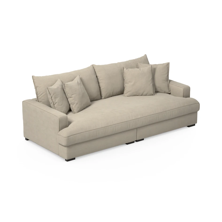 Rossi - 3-sits soffa, hel dyna - Beige