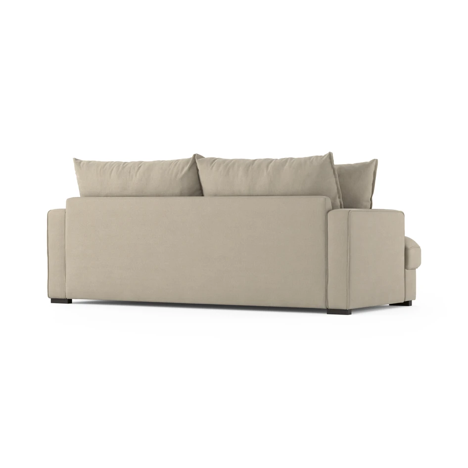 Mila - 3-sits soffa, hel dyna - Beige