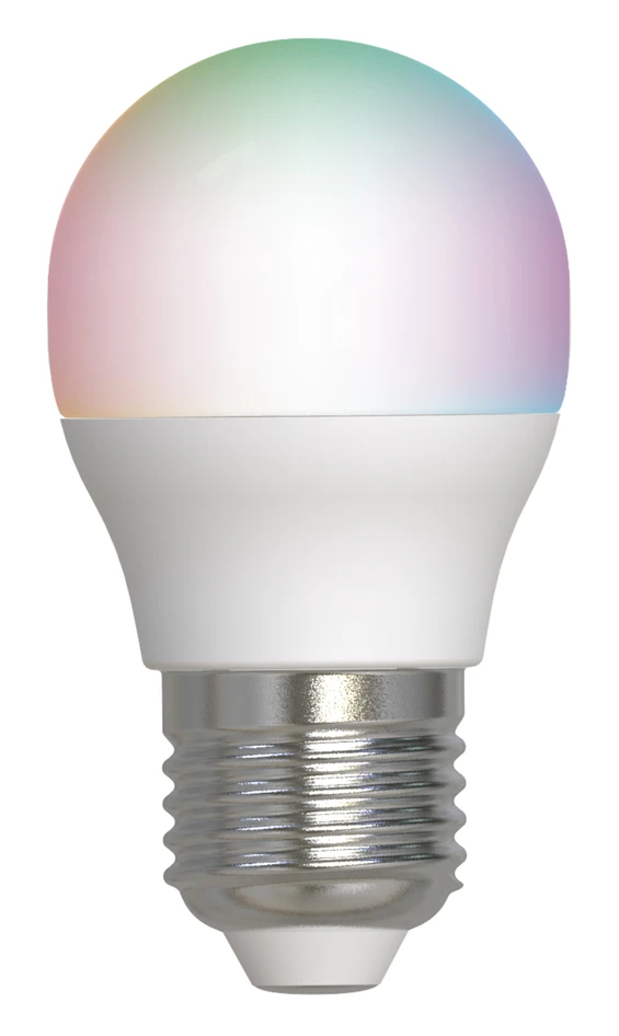 Smarta hem AIRAM - Ljuskälla E27 4,9W Smarta Hem klotlampa 470lm - Vit