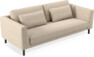 Willow - 3-sits soffa, hel dyna, fast klädsel - Beige