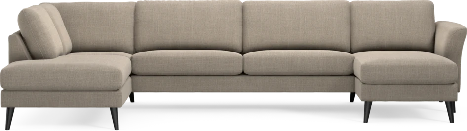 Bridge - 3-sits soffa med divan vänster och schäslong höger - Beige