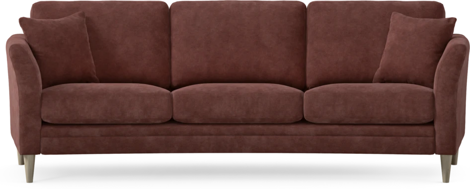 Eden - 3-sits soffa svängd - Röd