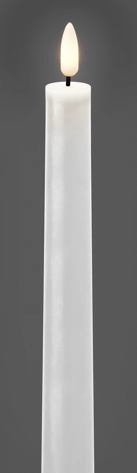 Skimra - LED-ljus, 2-pack, H37,5 Ø2,4 cm, exkl batteri 2xAAA, timerfunktion - Vit