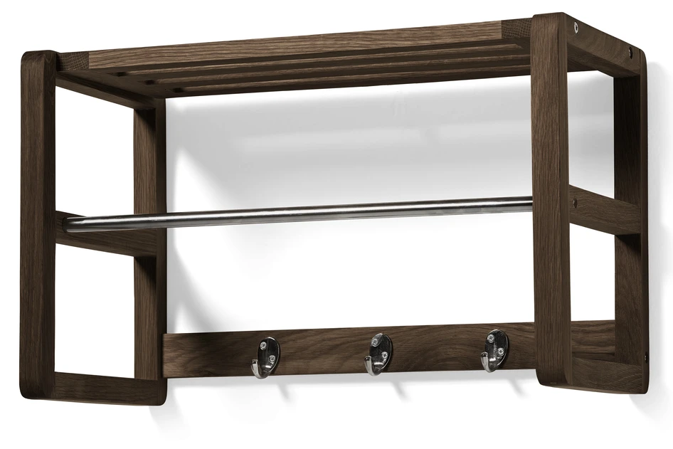 Branäs - Hatthylla, B 60 cm - Brun