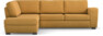 Friday - 2,5-sits soffa med divan vänster - Gul