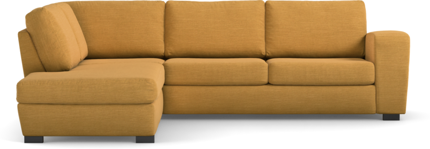 Friday - 2,5-sits soffa med divan vänster - Gul