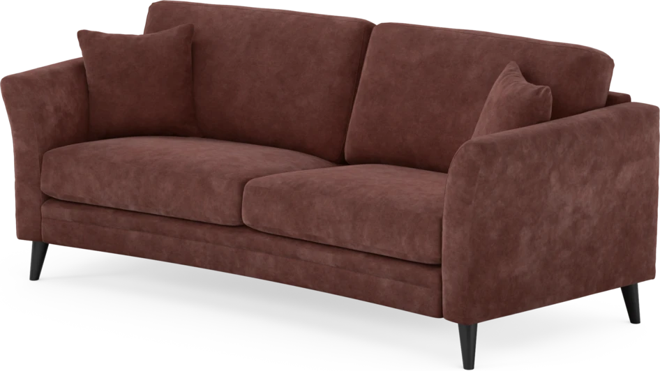 Eden - 2,5-sits soffa svängd - Röd