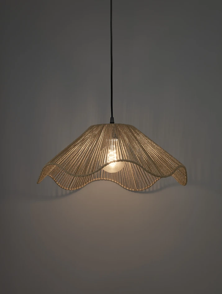 Minna - Taklampskärm H20 Ø50 cm - Beige