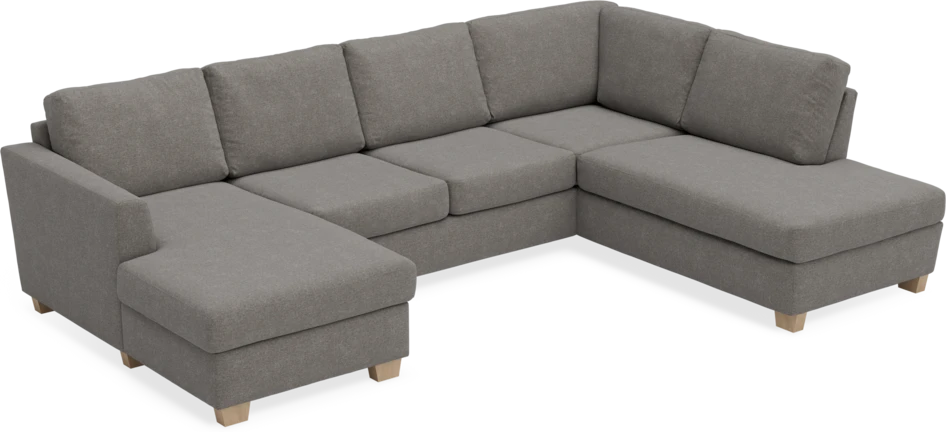 Friday - 3-sits soffa med schäslong vänster och divan höger - Grå