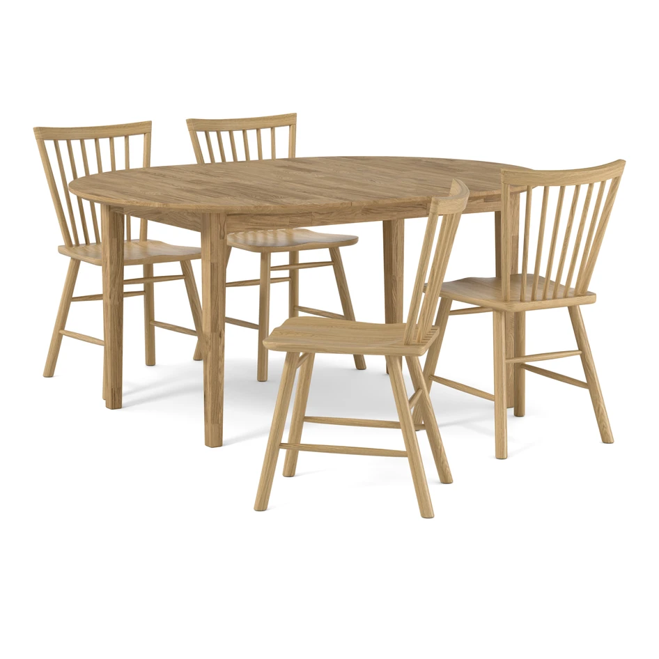 Ekerö - Matgrupp med 4 stolar Vista - Beige