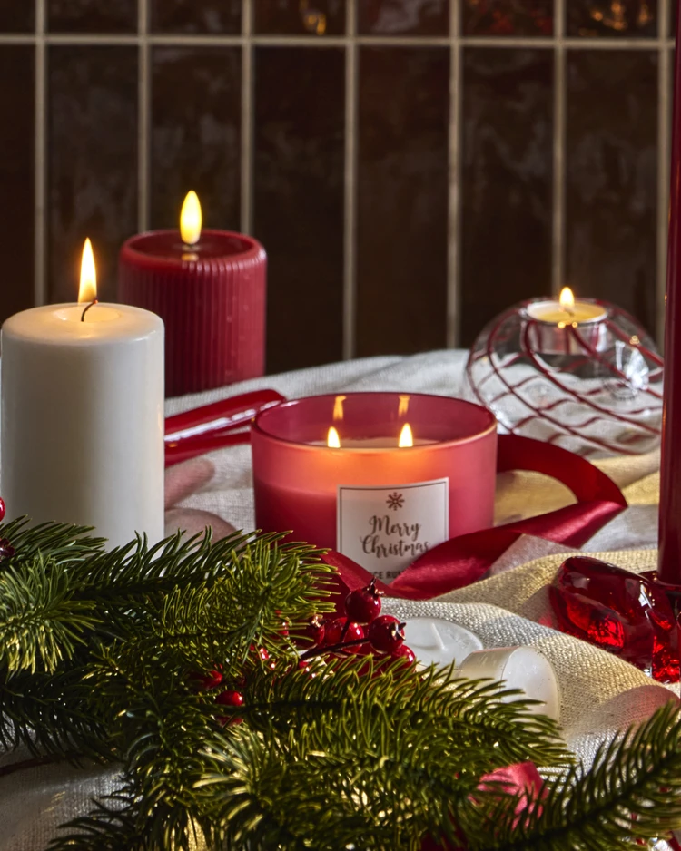Merry Christmas - Doftljus, Spice rum cider, brinntid 35 h, 300 gr - inspiration
