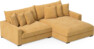 Rossi - 2-sits soffa med schäslong XL höger - Gul