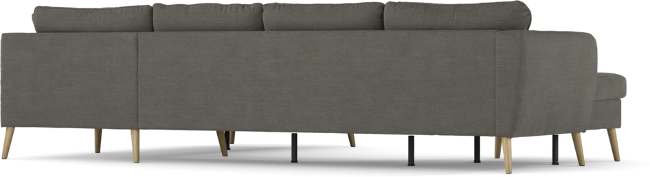 County - Hörnsoffa, 3+2-sits med schäslong vänster - Grå