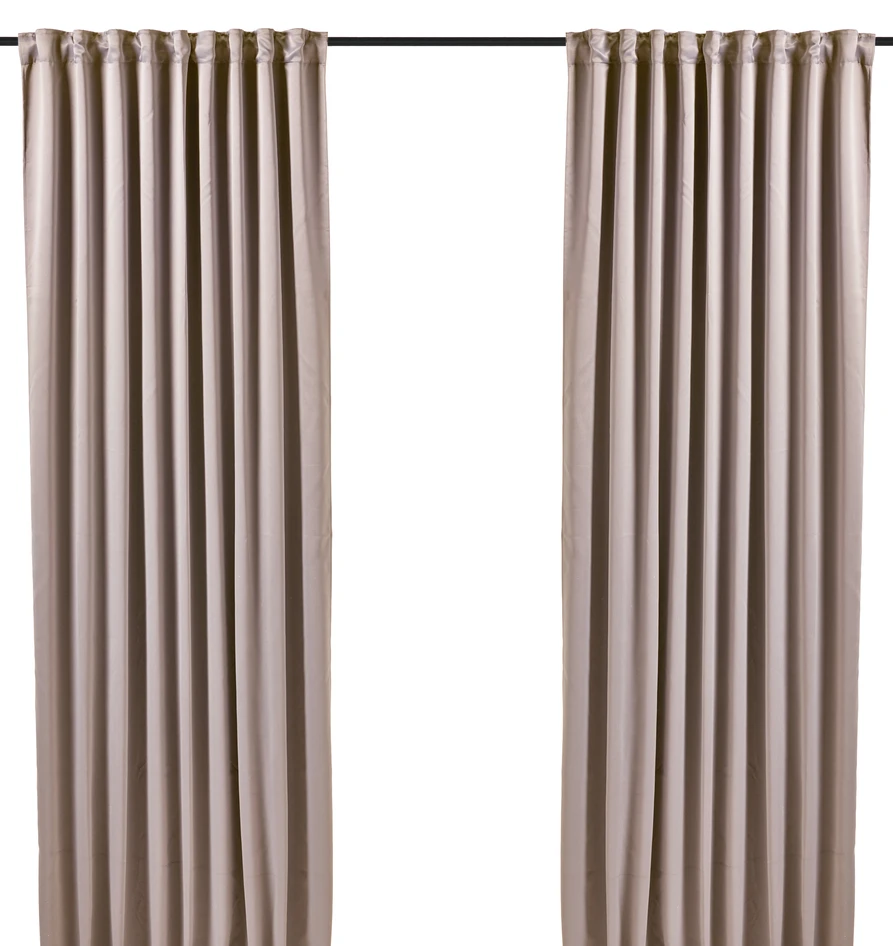 Shade - Rumsförmörkande gardin, 2-pack, 140x250 cm. - Rosa