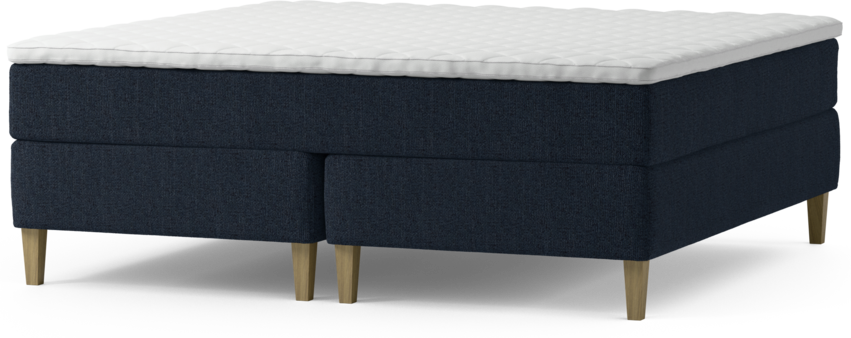 Delux Exclusive - Kontinentalsäng, dubbelsäng med bäddmadrass och sängben