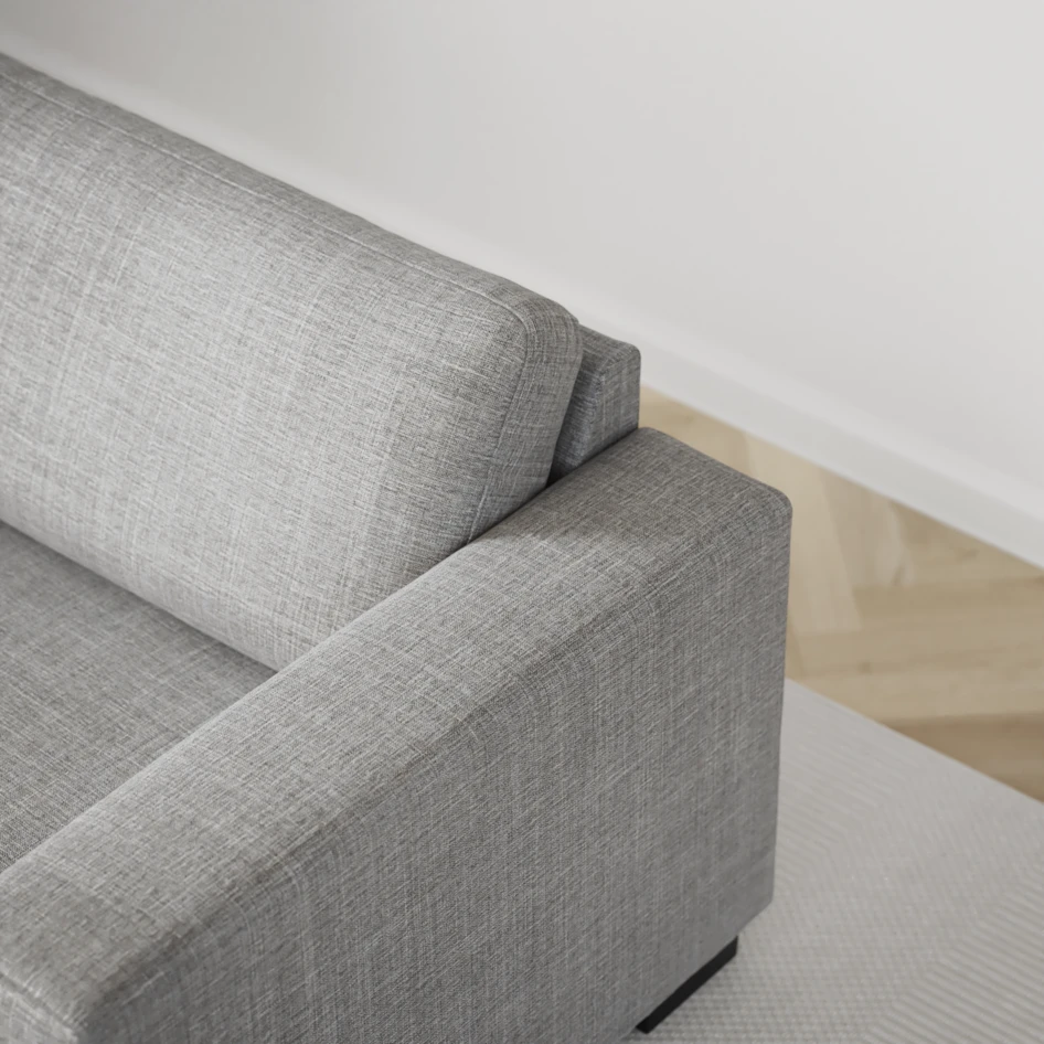Nevada - 3-sits soffa med schäslong vänster och divan höger - Grå