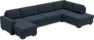 Nevada - 4-sits soffa med schäslong vänster och divan höger - Blå