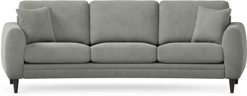 Eden - 3-sits soffa svängd - Grå