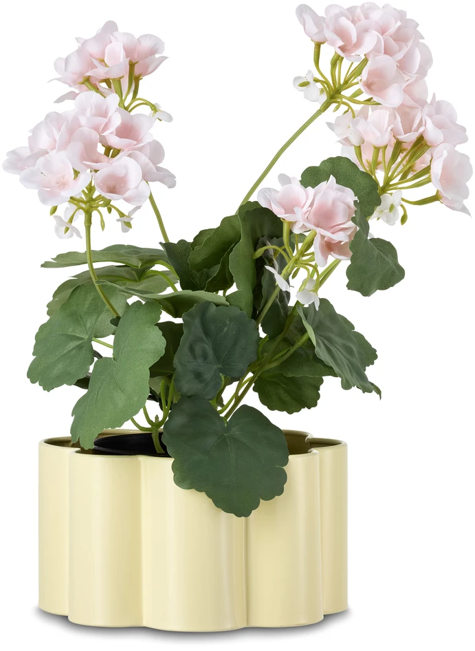 Pelargon - Konstväxt i kruka, H 41 Ø 26 cm - Rosa