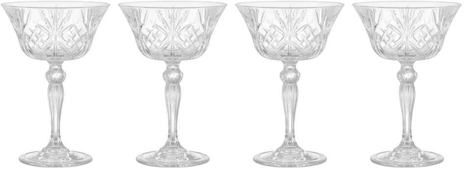 Melodia - Champagneglas, 4-pack 26 cl - Vit