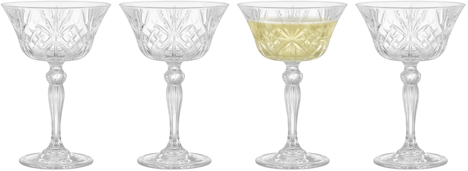 Melodia - Champagneglas, 4-pack 26 cl - Vit