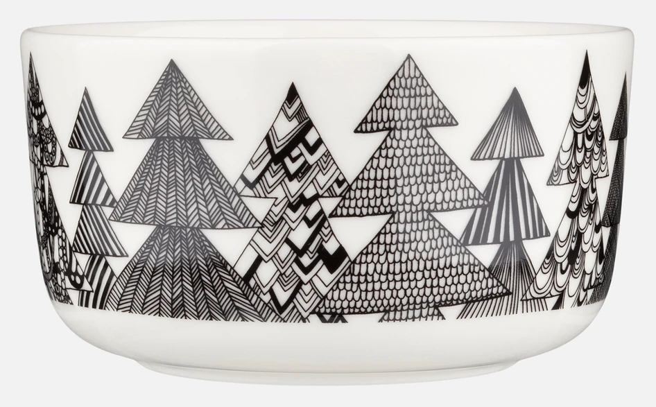 Marimekko Kuusikossa - Skål - Svart