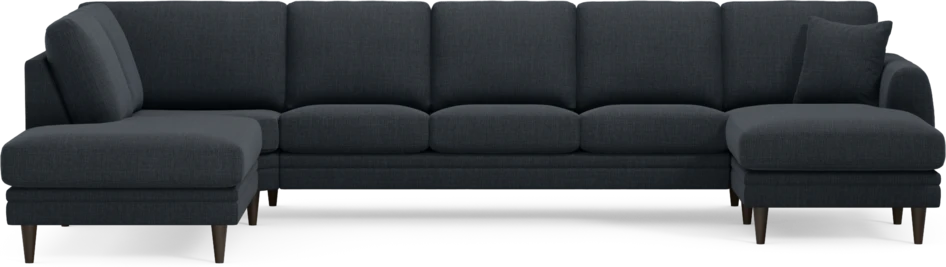Eden - 3-sits soffa med divan vänster och schäslong höger - Blå