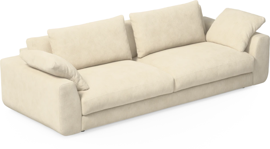 Amie - 4-sits soffa - Vit