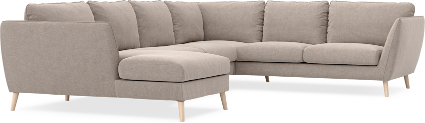 Madison - Hörnsoffa med schäslong vänster - Beige