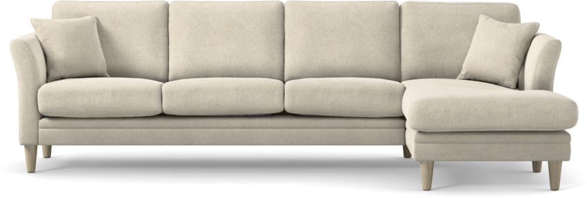 Eden - 3-sits soffa med schäslong - Beige