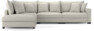 Rossi - 3-sits soffa med divan vänster - Vit
